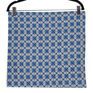 Decorative Blue Print Pillow Case 16" x 16" NWOT